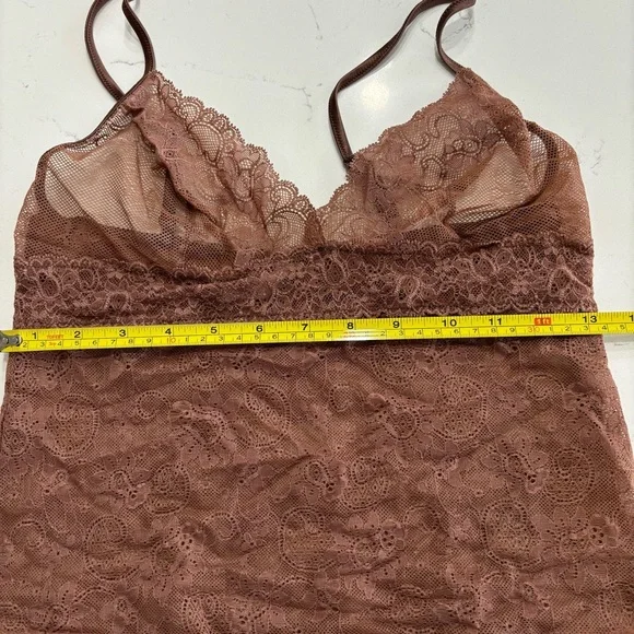 Lace Camisole Top in Brown - Picture 4 of 8
